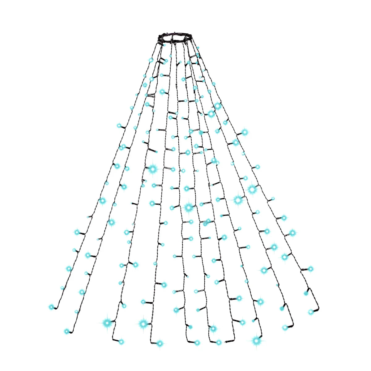 LED karácsonyfa fényfüzér - 1,9 m - 120 LED multicolor