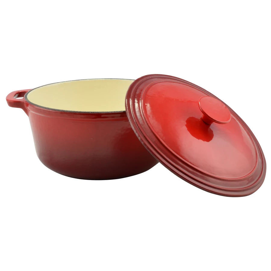 Perfect Home Zománcozott öntöttvas lábas 22cm, 3,2l piros 12007