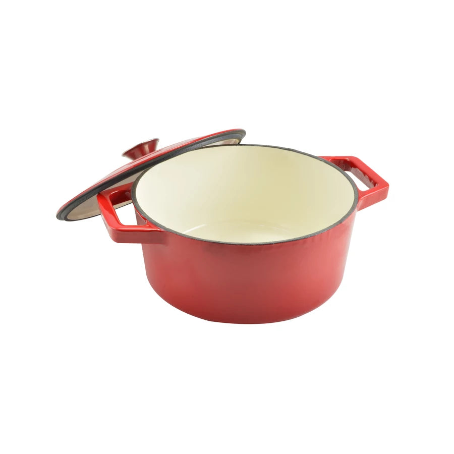 Perfect Home Zománcozott öntöttvas lábas 24 cm 4 literes piros 12968