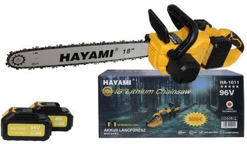 HAYAMI Elektromos láncfűrész 96V 2 akkuval HA-1011