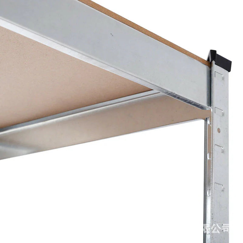5 polcos fém polc, horganyzott acél váz, MDF polc, 175kg/polc, 200x90x60cm