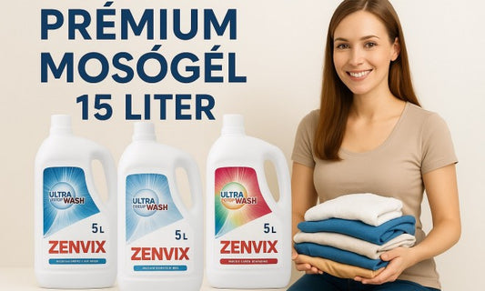 Zenvix 3x5 liter Color gél, folyékony mosószer - Német minőség