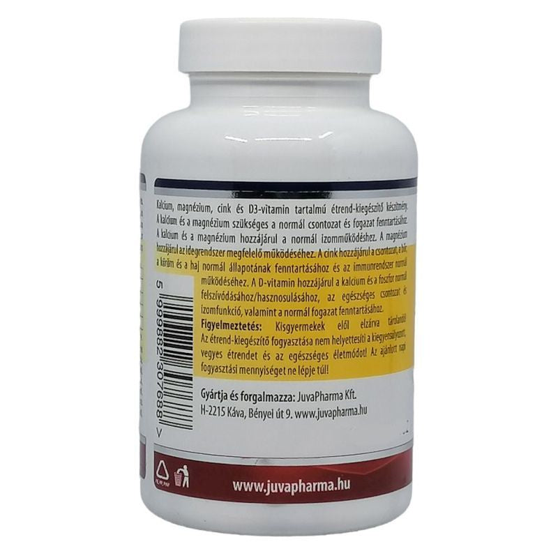 JutaVit Kalcium+Magnézium+Cink+D3-Vitamin Forte 90db Filmtabletta