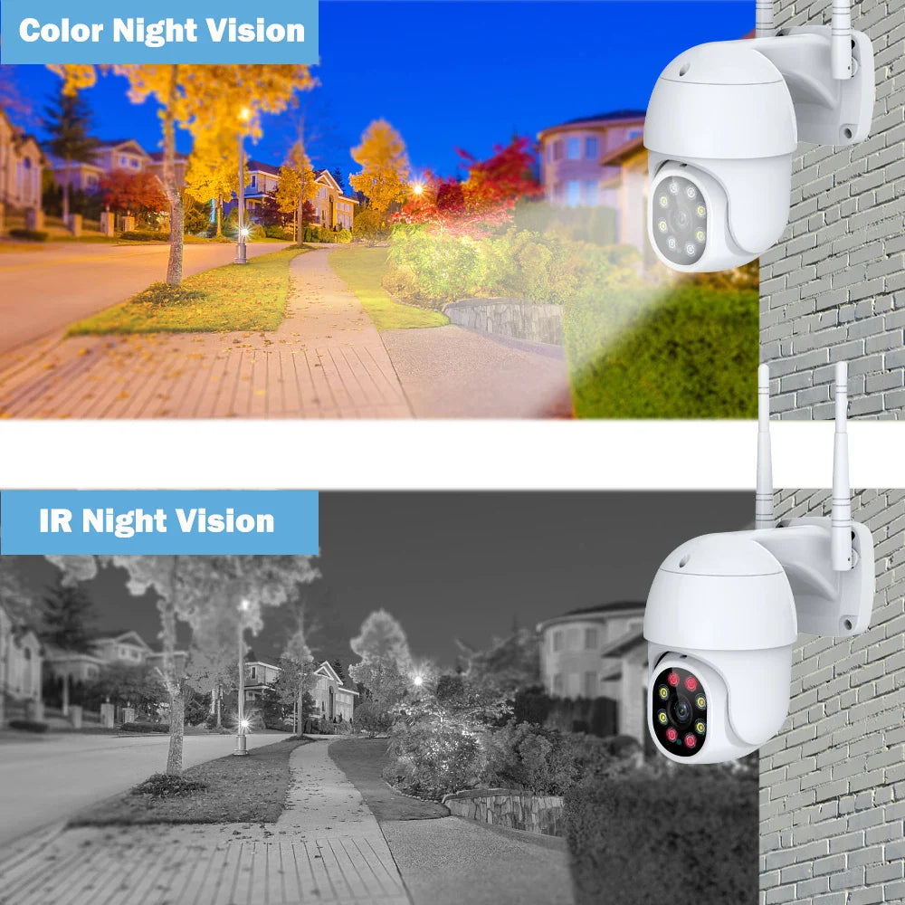 Kültéri Beltéri forgatható Smart Wifi IP kamera