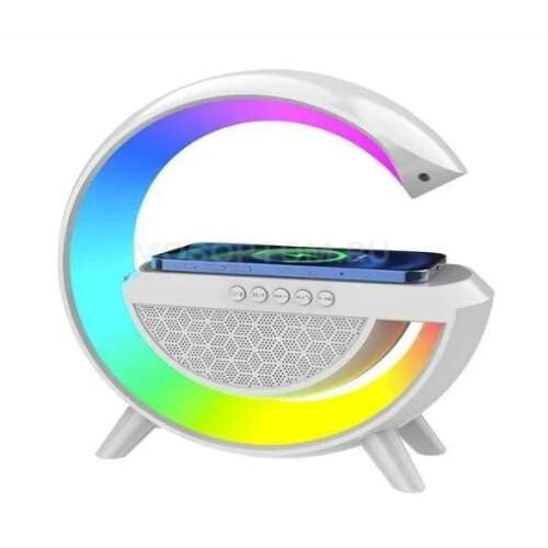 3in1 Vezeték nélküli RGB design asztali lámpa, bluetooth hangszóróval, gyorstöltővel