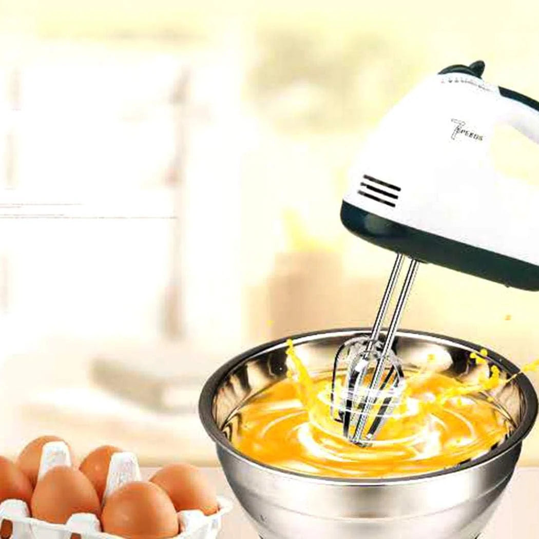Elektromos mixer rozsdamentes acél keverőtállal – 350W, 2 liter, 7 sebességfokozat