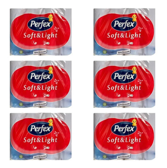 PERFEX Soft 6x24 MEGAPACK XXL tekercs 3 rétegű WC papír - 1 tekercs kb 55 Ft