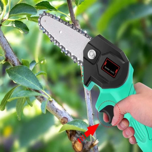 Mini vezeték nélküli elektromos láncfűrész 24V 2000mAH