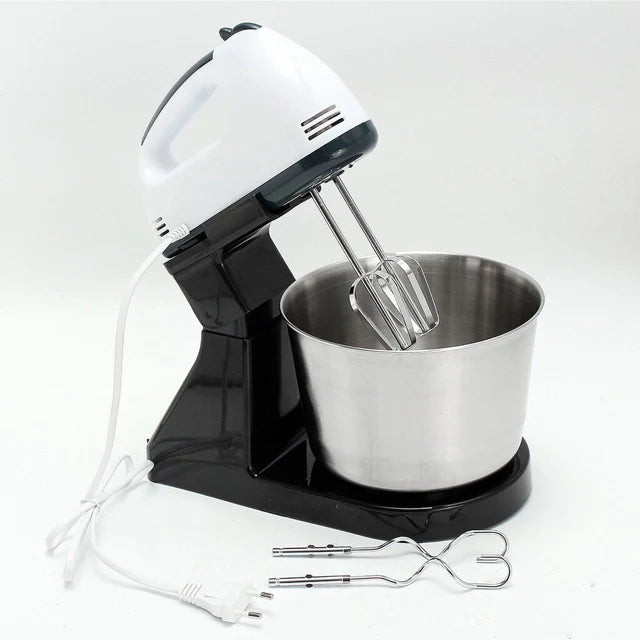 Elektromos mixer rozsdamentes acél keverőtállal – 350W, 2 liter, 7 sebességfokozat