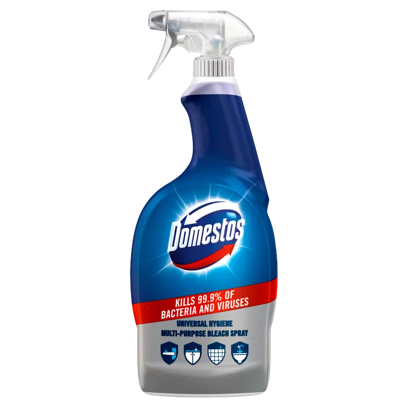 12db Domestos Universal Hygiene Fertőtlenítő Hatású Tisztító Spray – 12x750 ml