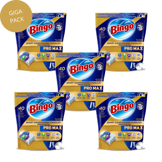 BINGO PRO MAX ALL-IN-ONE mosogatógép tabletták - többféle kiszerelés
