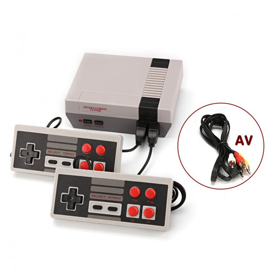 Retro mini videójáték konzol, 2db kontroller, 500 integrált játék, AV kábel