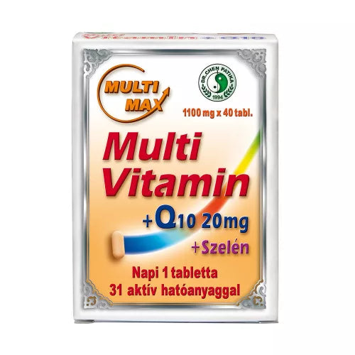 Dr. Chen Multi-max vitamin +Q10+ szelén tabletta 40db tabletta