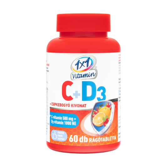 Vitaplus Vitaday C-vitamin D3 500 mg 60db rágótabletta