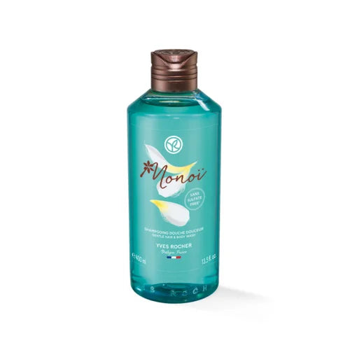 Yves Rocher -Monoi gyengéd sampon-tusfürdő 400ml