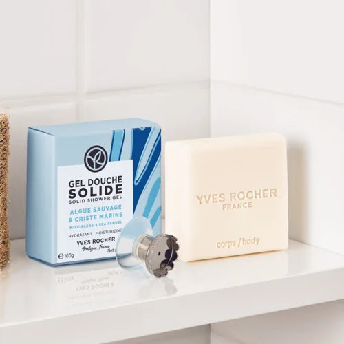 Yves Rocher -Hidratáló szilárd tusfürdő - Vad alga & Tengeri édeskömény 100g