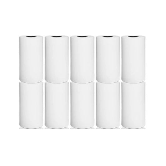 10 darabos hőpapír tekercs készlet – hőnyomtatóhoz vagy pénztárgéphez, 57×25 mm méretben