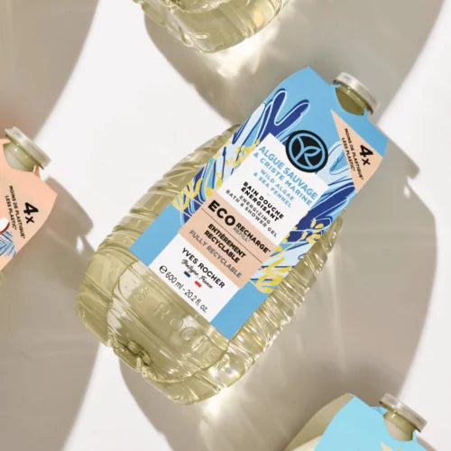 Yves Rocher -Újratölthető Hab- és tusfürdő – Vad alga & tengeri édeskömény 600ml