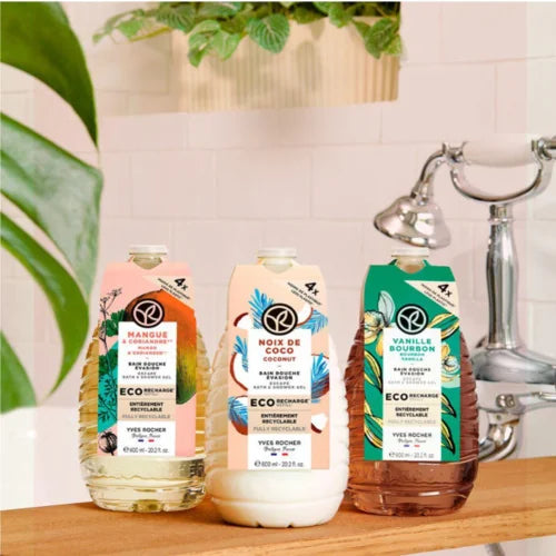 Yves Rocher -Újratölthető Hab- és tusfürdő – Mangó & koriander 600ml