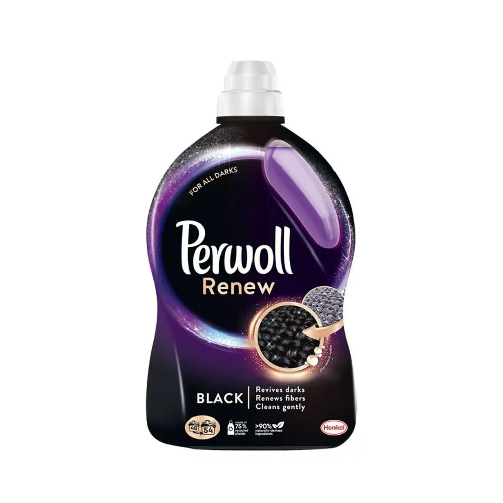 Perwoll Renew & Repair Kímélő Mosógél Fekete 3L – Hosszantartó Mélyfekete Színekért