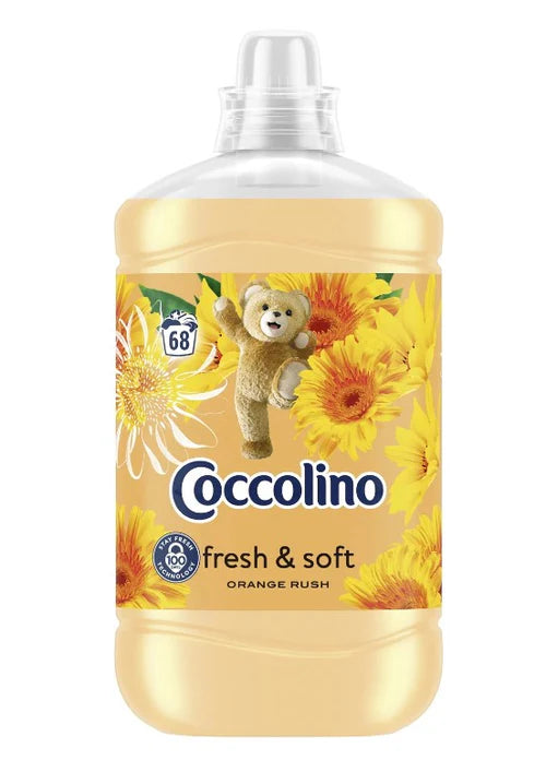 Coccolino Öblítő Koncentrátum, 1,7L, Fresh & Soft Orange Rush, 68 Mosáshoz
