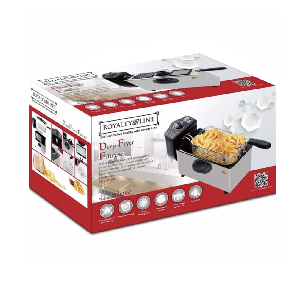 Royalty Line Olajsütő, Fritőz - 2000 W, 3 L
