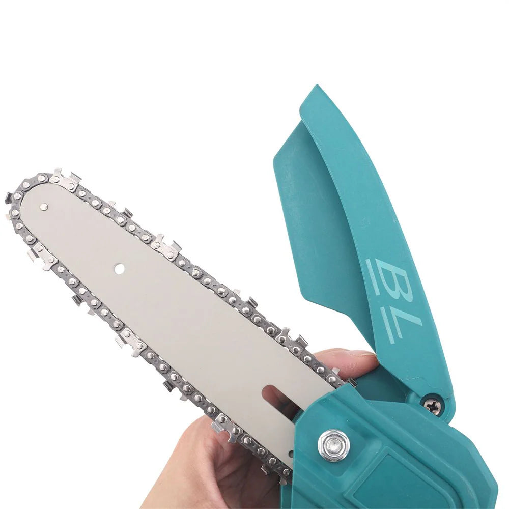 Kerti metszőolló és mini láncfűrész készlet – 2 db 48V-os akkumulátorral, 2,13 m teleszkópos karral, állítható vágási szöggel