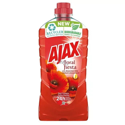 8db AJAX Floral Fiesta Red Folyékony Háztartási Tisztítószer 8x1L