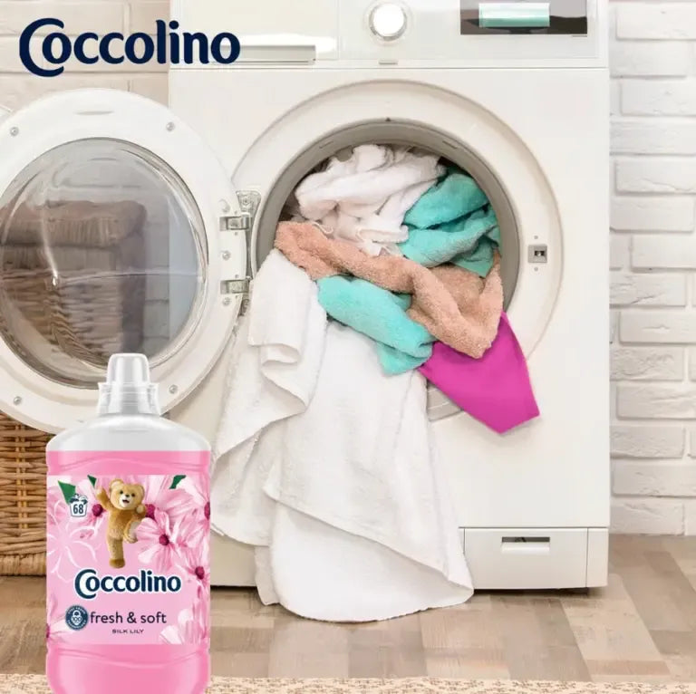 6db Coccolino Fresh & Soft Silk Lily Öblítő Koncentrátum 408 Mosás 6x1,7L
