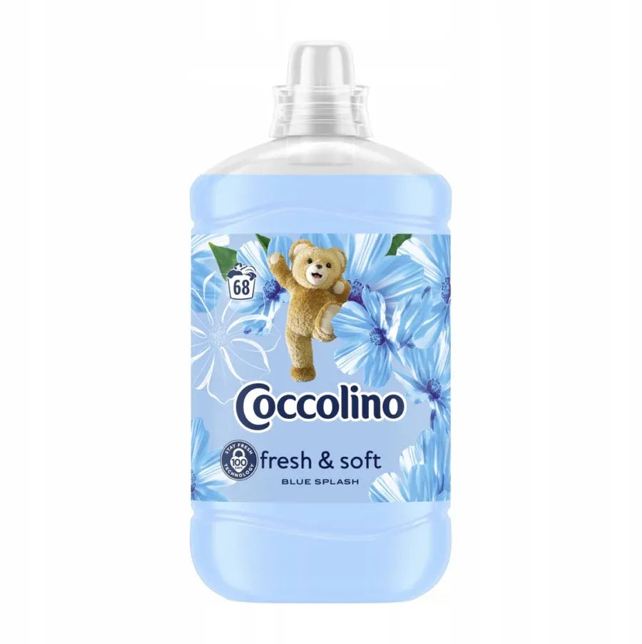 6db Coccolino Fresh & Soft Blue Splash Öblítő Koncentrátum 408 Mosás 6x1,7L