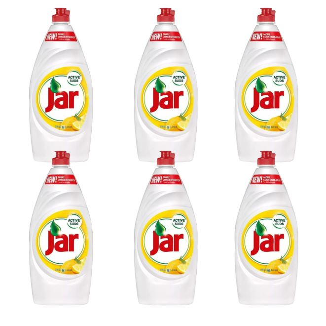 6 x 900ml Jar Mosogatószer Megapack 5,4 liter - 4 féle illatban
