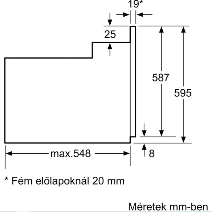 Bosch Serie 2 HBF133BR0 sütő 66 L A Fekete, Rozsdamentes acél