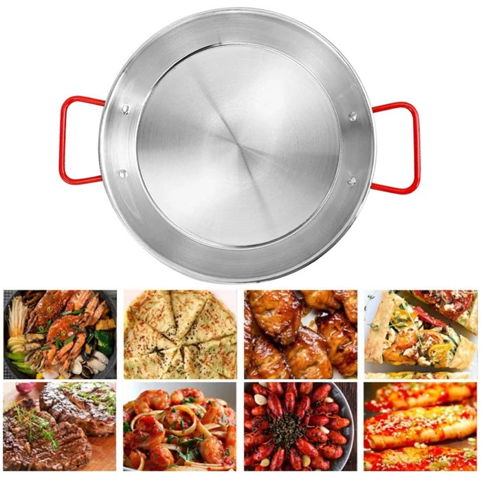 Paella füles serpenyő polírozott 55 cm 13420