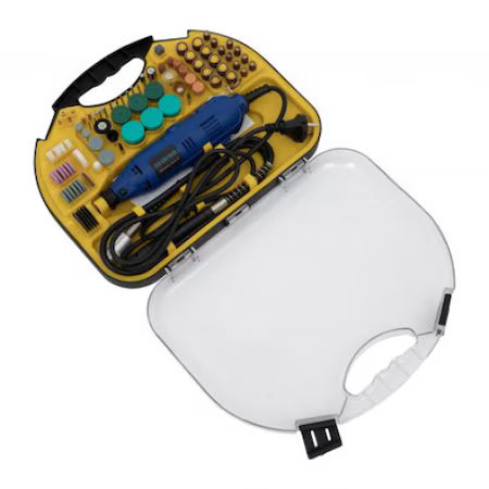 Mini marókészlet, CEZO, biax típusú, 117 darab, teljesítmény - 135w, fordulatszám - 10000 - 33000 ford.