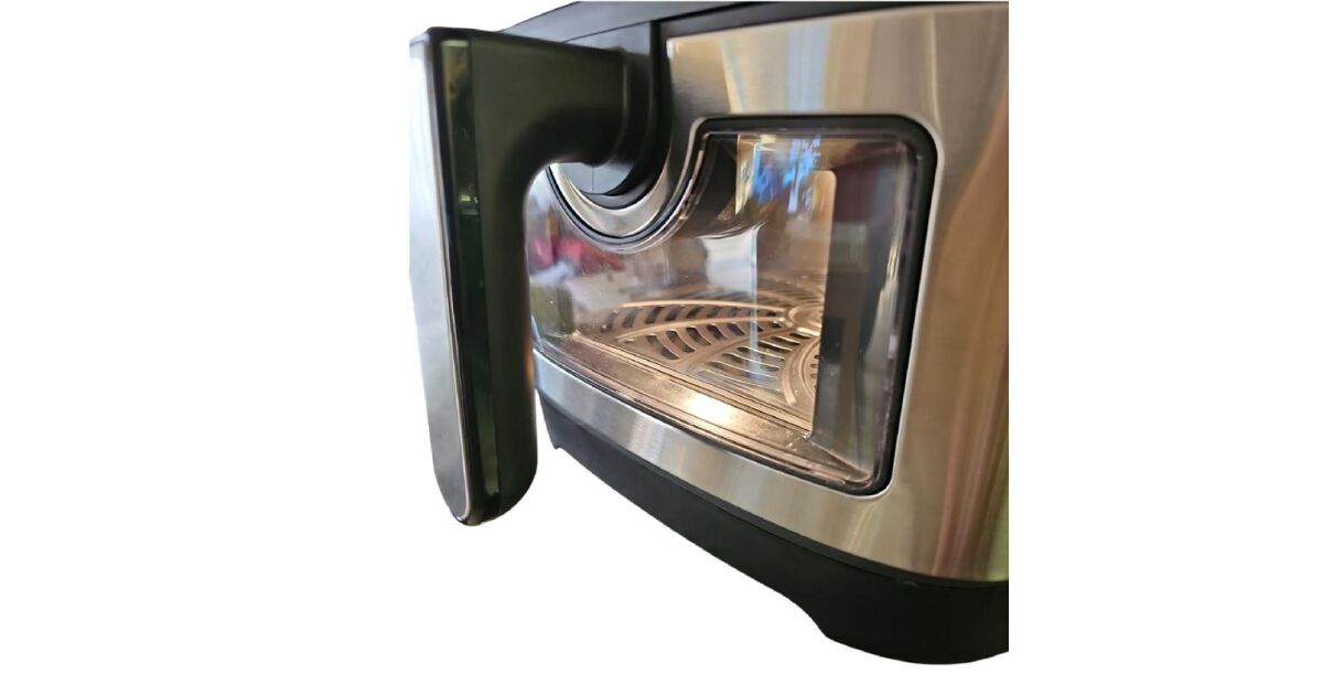 Royalty Line betekintőablakos forrólevegős sütő, Air Fryer, 8 literes, 1700w, fekete