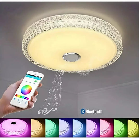 Smart Lamp - Elegáns Intelligens RGBW mennyezeti lámpa bluetooth hangszóróval, 3000-6500K