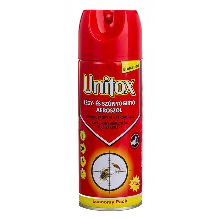 5db Unitox Légy- és Szúnyogirtó Aeroszol 5x400ml 17%