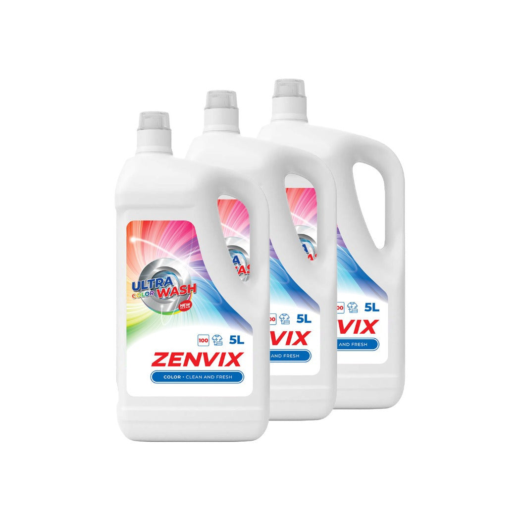 Zenvix 3x5 liter Color gél, folyékony mosószer - Német minőség