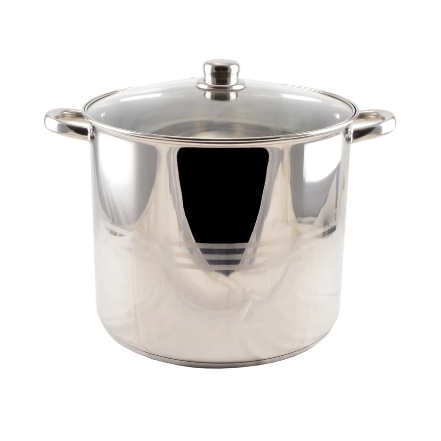 Perfect Home Rozsdamentes fazék 30cm + üvegfedő 18 literes 13236