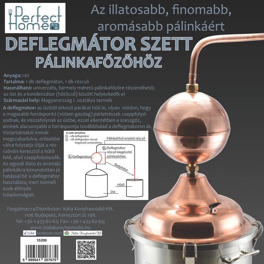 Perfect Home Deflegmátor szett réz 27 cm 15200