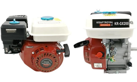 Kraft Royal univerzális benzinmotor, 4 ütemű, léghűtéses, kézi indítású, 7,5 LE, 5kW teljesítménnyel