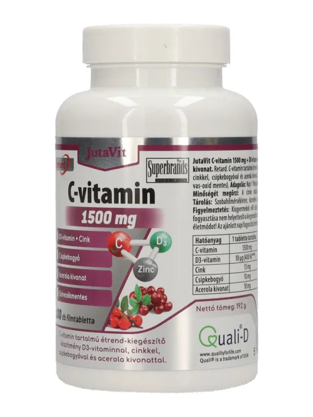 JutaVit C-vitamin 1500 mg 100db filmtabletta