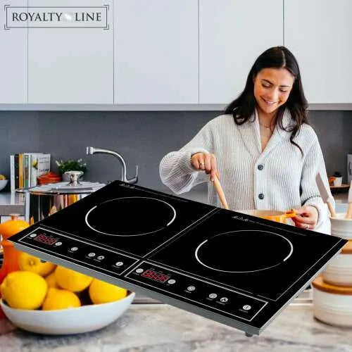 Royalty Line® Dupla Indukciós Főzőlap 2000W + 1400W (RL-DIP4000.2)