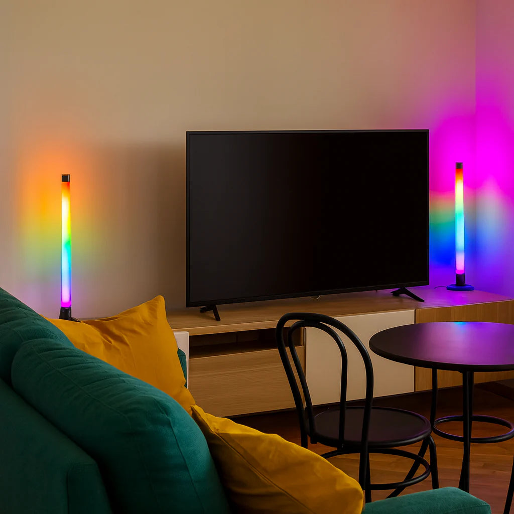2 db-os intelligens RGB LED sáv készlet – alkalmazással és távirányítóval