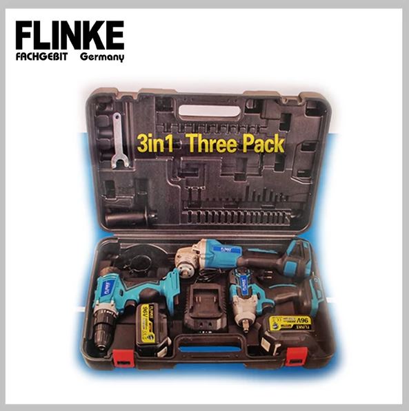 Flinke 2 akkus 96V - 3in1 akkus szerszámszett - FK-8046