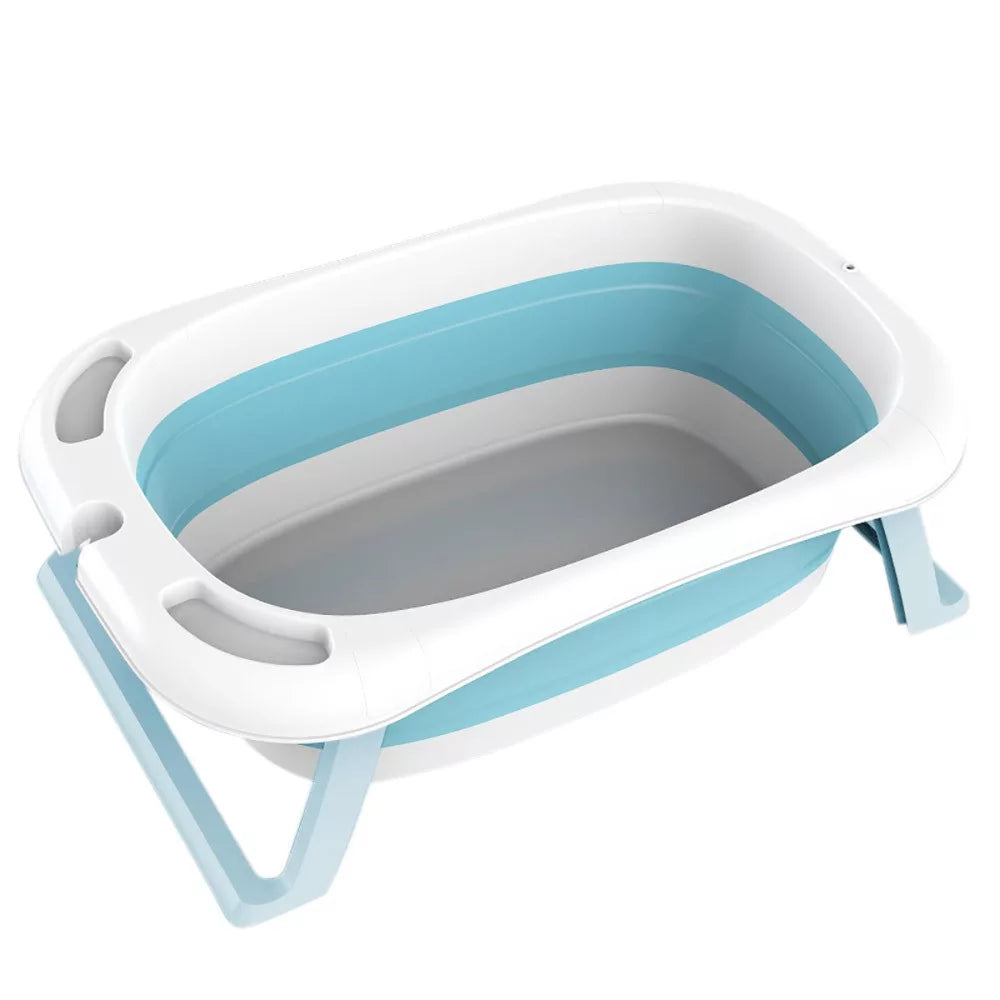 Összecsukható babakád hálóval, 2 színben-kék