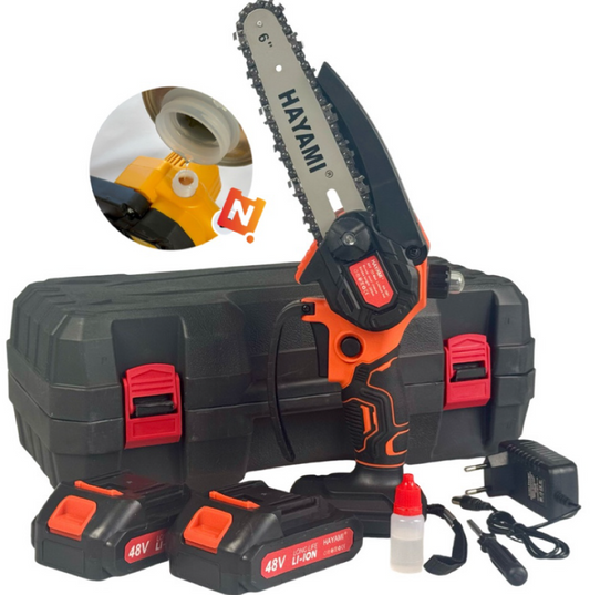 Hayami 6"  2 Akkus Láncfűrész - 48V -HA-1001