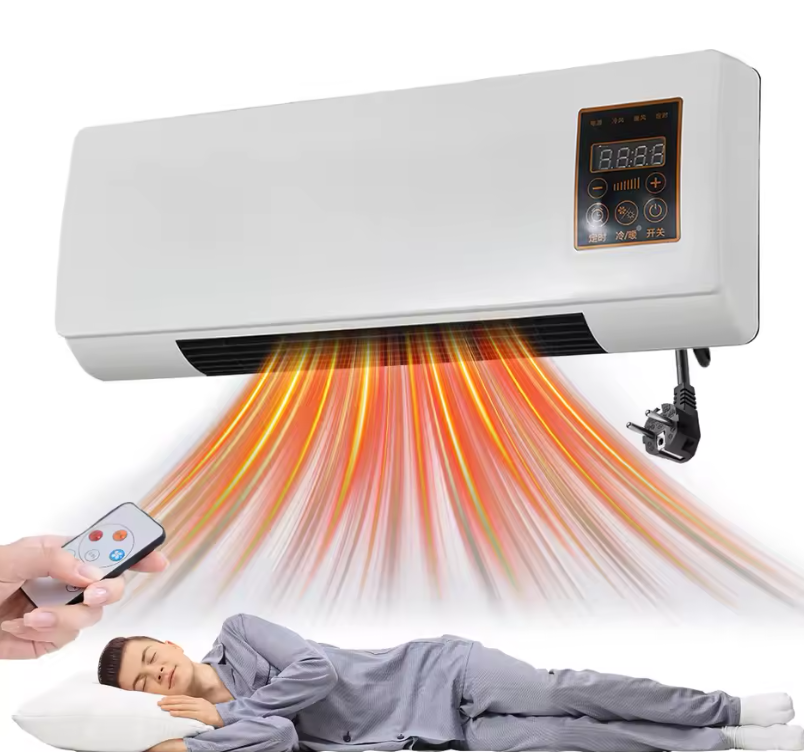 Fali fütő-hütő test (Klíma erejével) 1800W, 2 fokozat, 2-8 órás időzítő, 20 m²-ig, távirányítóval