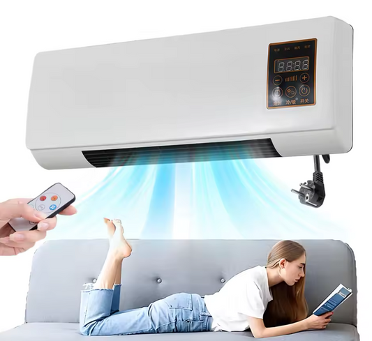 Fali fütő-hütő test (Klíma erejével) 1800W, 2 fokozat, 2-8 órás időzítő, 20 m²-ig, távirányítóval
