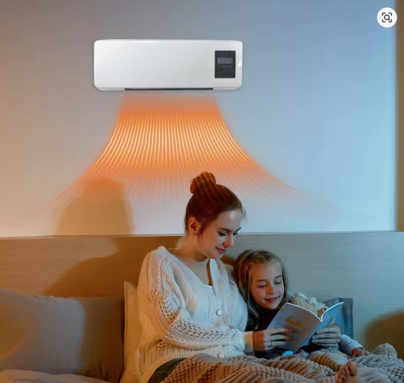 Fali fütő-hütő test (Klíma erejével) 1800W, 2 fokozat, 2-8 órás időzítő, 20 m²-ig, távirányítóval